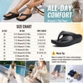 thumbnail image 4 of Litfun Orthotic Flip Flops for Women, Pillow Soft Recovery Thong Sandals Slippers, Summer Beach Shoes with Arch Support, Navy, 4 of 8