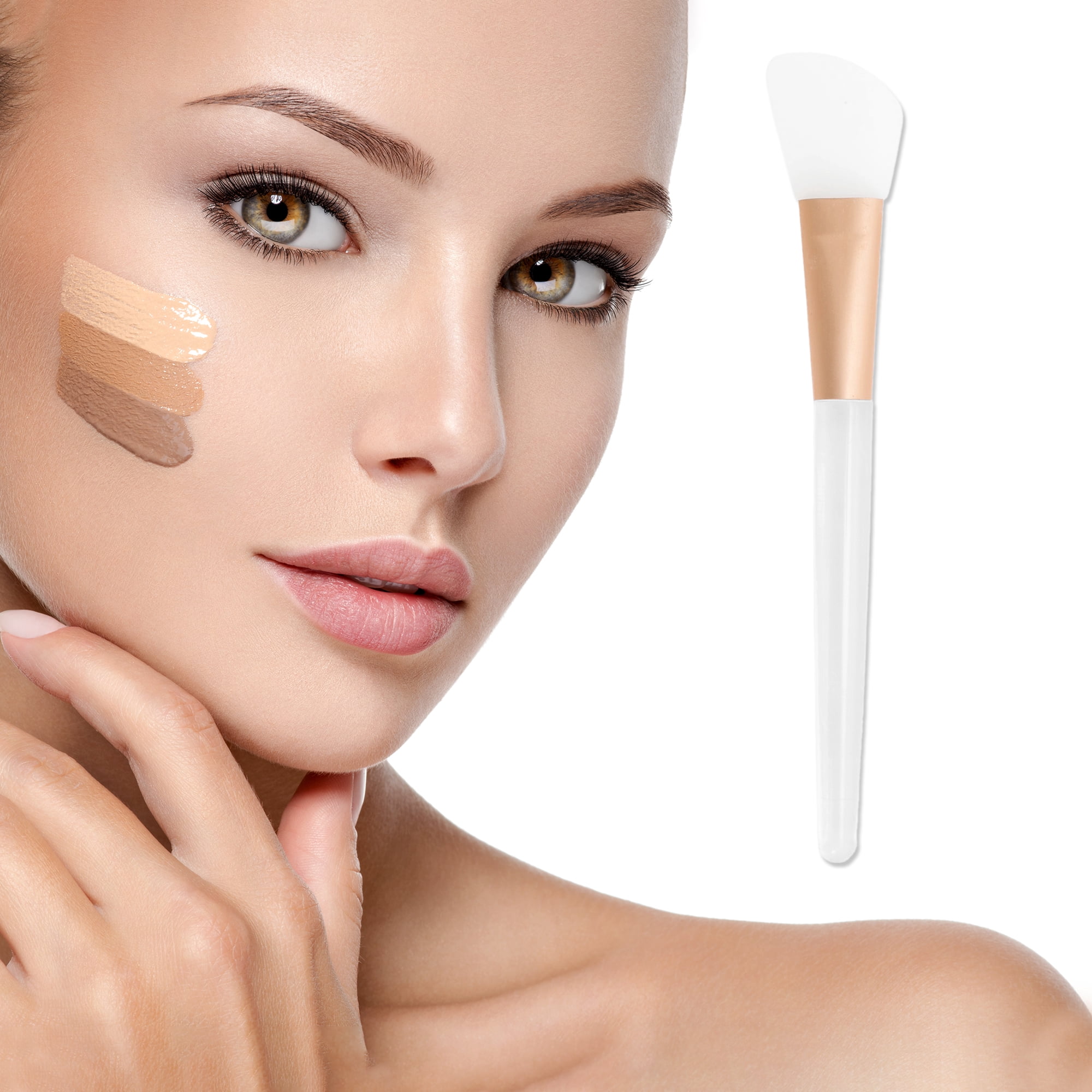 Unique Bargains Lightweight Facial Mask Brush Clear 1 Pc [Knife-shaped]