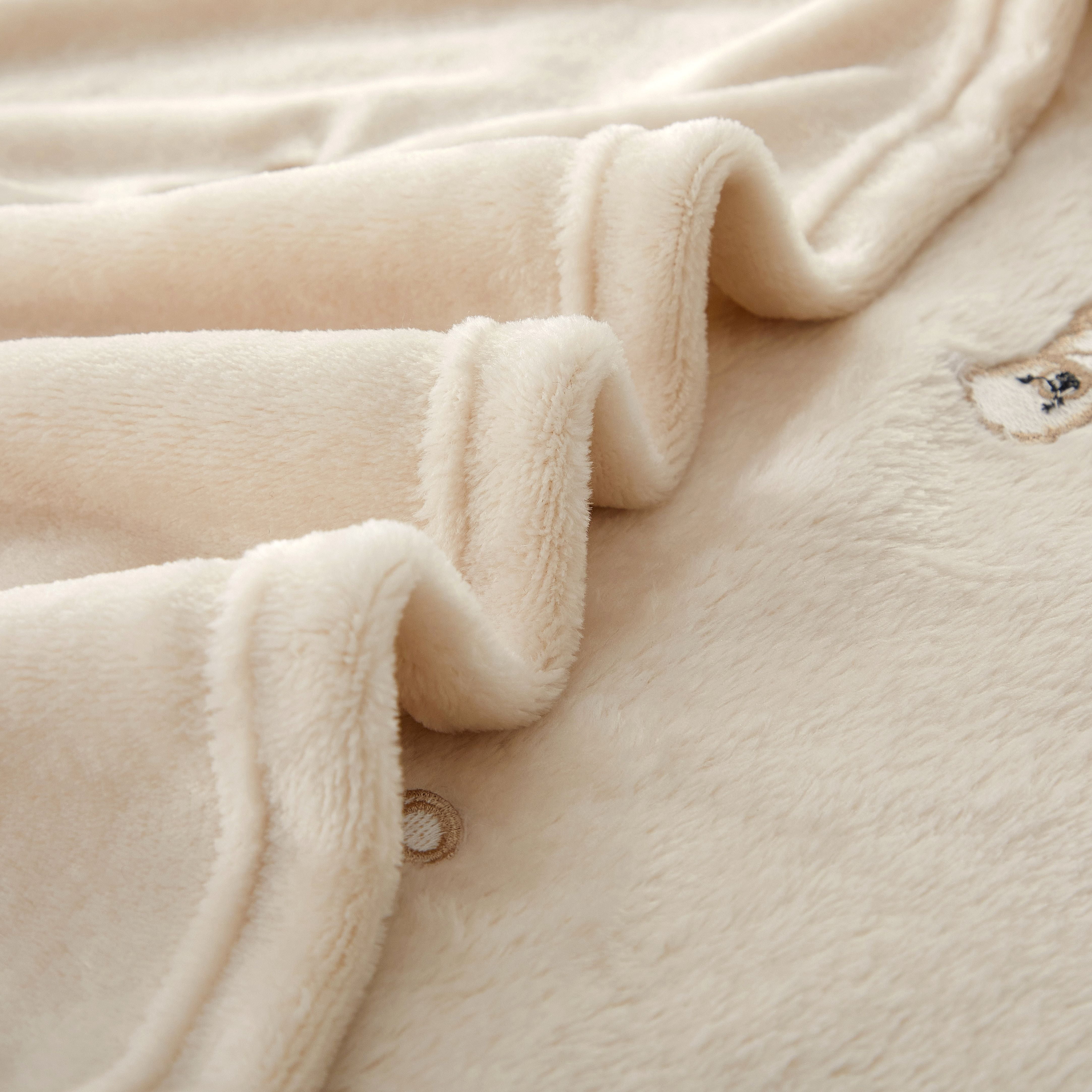 Little Nest Bears Plush Baby Blanket 30 x 40 Inch