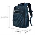 thumbnail image 2 of KAUKKO, mochilas para ordenador portátil para mujer, para portátil de 14 ", bolsa informal para ordenador, mochila con patrón elegante para el trabajo, viajes, negocios KAUKKO  KS26-AZUL, 2 of 5