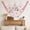 Pink, variant on QualiVow Ocean Theme Fishing Net Decoration, Sky Blue Cotton Wall Hanging Decor with 12 Nautical Ornaments for Coastal Beach Home, 78.7 x 39.4 In