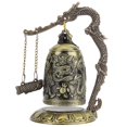 thumbnail image 1 of Campana de dragón Vintage, campana de bloqueo de dragón de bronce tallado pequeño, adorno de Feng Shui chino, artesanías coleccionables oso de fresa  Electrónica, 1 of 4