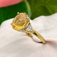 thumbnail image 2 of Certified Natural Yellow Sapphire Ring 925 Sterling Silver Handmade Engagemant Ring, 2 of 2