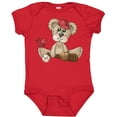 thumbnail image 3 of Inktastic Baseball Teddy Bear Boys Baby Bodysuit, 3 of 5