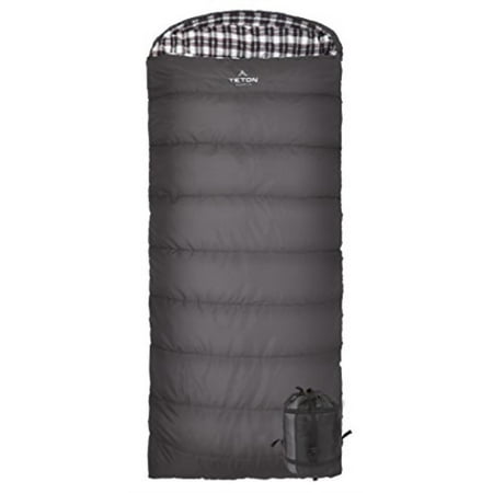 Teton Sports Fahrenheit Regular 0f Sleeping Bag Great For Cold Weather Camping Lightweight Hiking Grey