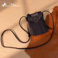 thumbnail image 2 of Bolso de mano Montana West PH02-596BK con flecos, bandolera pequeña, 2 of 5