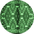 thumbnail image 1 of Ahgly Company Indoor Round Persian Emerald Green Traditional Area Rugs, 3' Round, 1 of 4