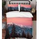 thumbnail image 1 of 3D Cielo Rosa Hielo Montaña Bosque Funda nórdica Set Ropa de Cama Set Funda Nórdica, 1 of 3