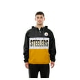thumbnail image 4 of Men's New Era Black Pittsburgh Steelers Ripstop Quarter-Zip Hooded Windbreaker, 4 of 5