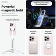 thumbnail image 4 of Magnetic Silicone Case Compatible with iPhone 16 Pro Max Case 6.9 Inch Compatible with All MagSafe Accessories - Built-in Magnets, Soft Grip Silicone, Shockproof [Stone], 4 of 5
