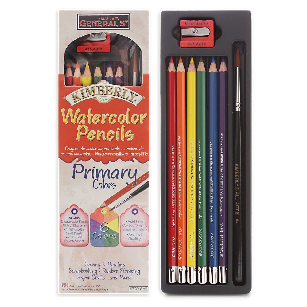 Kimberly Watercolor Pencils Primary Colors Set each (pack of 3