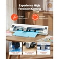 thumbnail image 2 of KFFKFF Cutting Machine, Automatic Edge Detection Vinyl Cutter Machine with Two Types of Blades, Design Software and Materials, 2 of 9