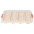 thumbnail image 3 of Baguette Mold 4 Grooves Silicone Soft Smooth Surface Bread Mould Baking Pan Kitchen ToolBeige, 3 of 14