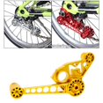 thumbnail image 3 of Guía de cadena de bicicleta plegable desviador trasero 2/6 palanca de cambios de velocidad Protector de cadena soporte de montaje para dorado Sharpla Protector de cadena de bicicleta eléctrica, 3 of 8
