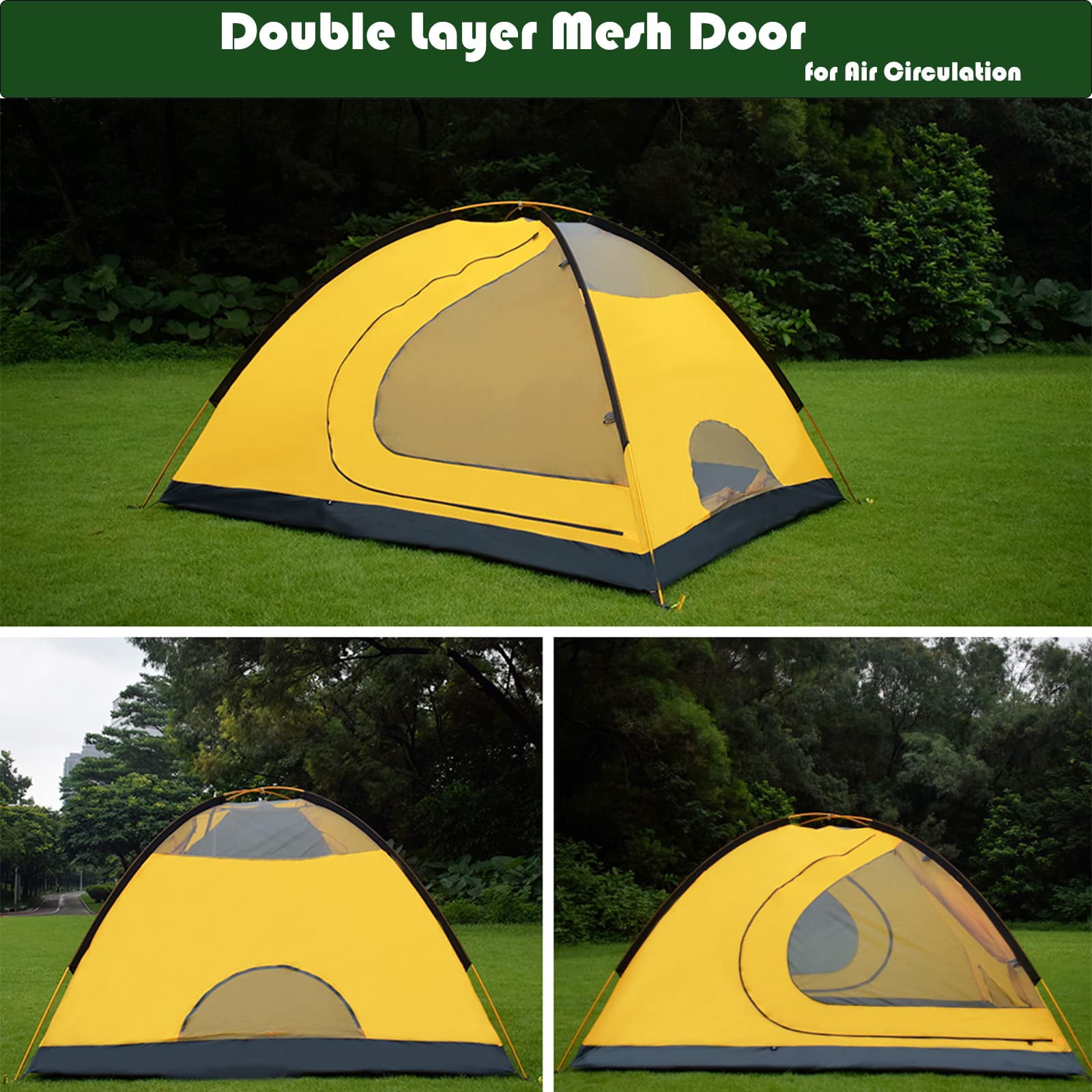GEERTOP 4 Person 4 Season Tent for Camping Waterproof Double Layer Easy Set Up Family Tent for Camping Hiking Backpacking Outdoor Travel