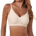 thumbnail image 3 of Women’s Jelly Bras Wireless Seamless Push up Bra Supportive Deep V Bralette Everyday T-Shirt Bras, 3 of 9