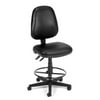 OFM Straton Series Armless Swivel Task Chair with Drafting Kit, in Black (119-VAM-DK-606)