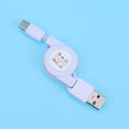 thumbnail image 4 of FELTECHELECTR Cable de carga USB 3.1 retráctil tipo C, carga rápida, portátil, para teléfonos Android (blanco), 4 of 5