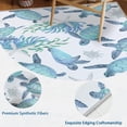 thumbnail image 4 of Alfombra Tritard Sea Turtles Nautical Antideslizante, 152 x 213 cm, color verde azulado, 4 of 7