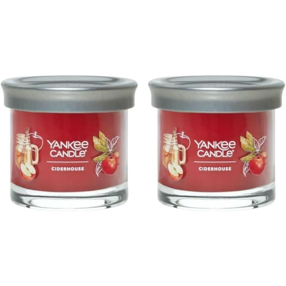 Yankee Candle Small Tumbler Ciderhouse Scented Single Wick Candle, Over 20 Hours of Burn Time, 4.3 Ounce (Pack of 2)