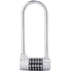 thumbnail image 1 of 5 Digit Combination Padlock Alloy Safety U Shaped Code Lock Extra Long Locker Lock With Code Lock(silver), 1 of 5