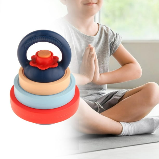 Juego de mancuernas con pesas rusas para niños, equipo deportivo para niños, juguete educativo de culturismo, mancuernas con pesas rusas para niños, estilo B