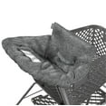 thumbnail image 3 of Summer 2-in-1 Full Coverage Cushy Shopping Cart Cover (Heather Gray) and High Chair Cover with Removable Seat Positioner, Strap, Phone Holder, and Toy Loops, Heather Gray and Black, 3 of 6