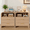 Light Oak, variant on 2 Drawers Nightstand Set of 2, Mid Century Modern Bedside Tables With Charging Station, 23.6'' Wide Wood End Table For Bedroom, Curved Profile Design, Walnut