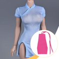 thumbnail image 1 of Vestido de mujer a escala 1:6, informal, elegante, minivestido para muñeca, falda corta, disfraz para crear tus propias muñecas, figura de acción de Rosa roja, 1 of 10