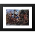 thumbnail image 2 of Giovanni Francesco Romanelli 14x11 Black Modern Framed Museum Art Print Titled - The Elena Kidnapping (1630 - 1632), 2 of 5