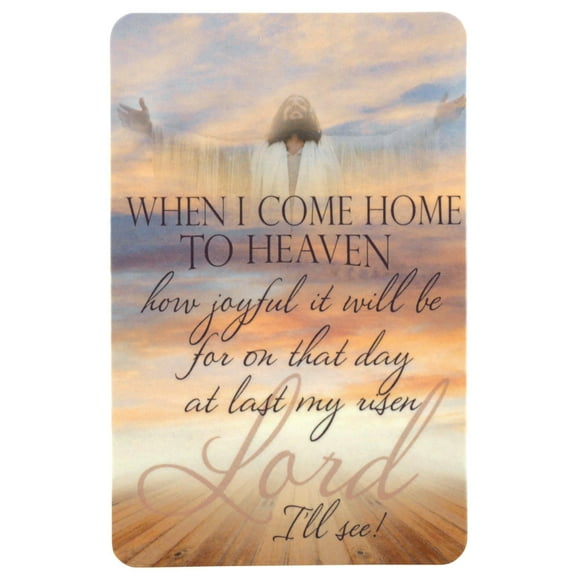 Dicksons When I Come Home to Heaven How Joyful Bereavement Pink 4 x 2.5 Paper Bookmark Pocket Card Place Keeper Pack of 12