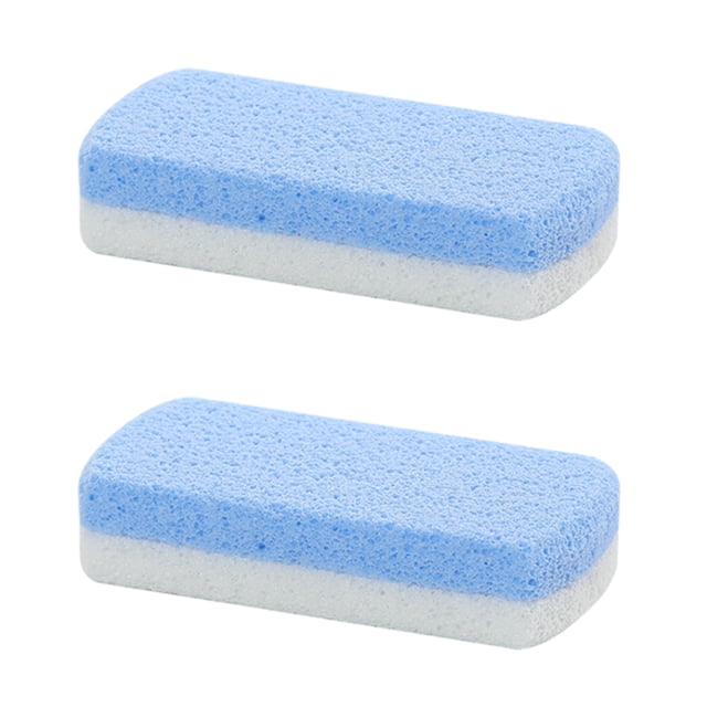 Piedra pómez de vidrio para pies, removedor de callos y depurador de pies y herramienta exfoliante de pedicura, paquete de 2