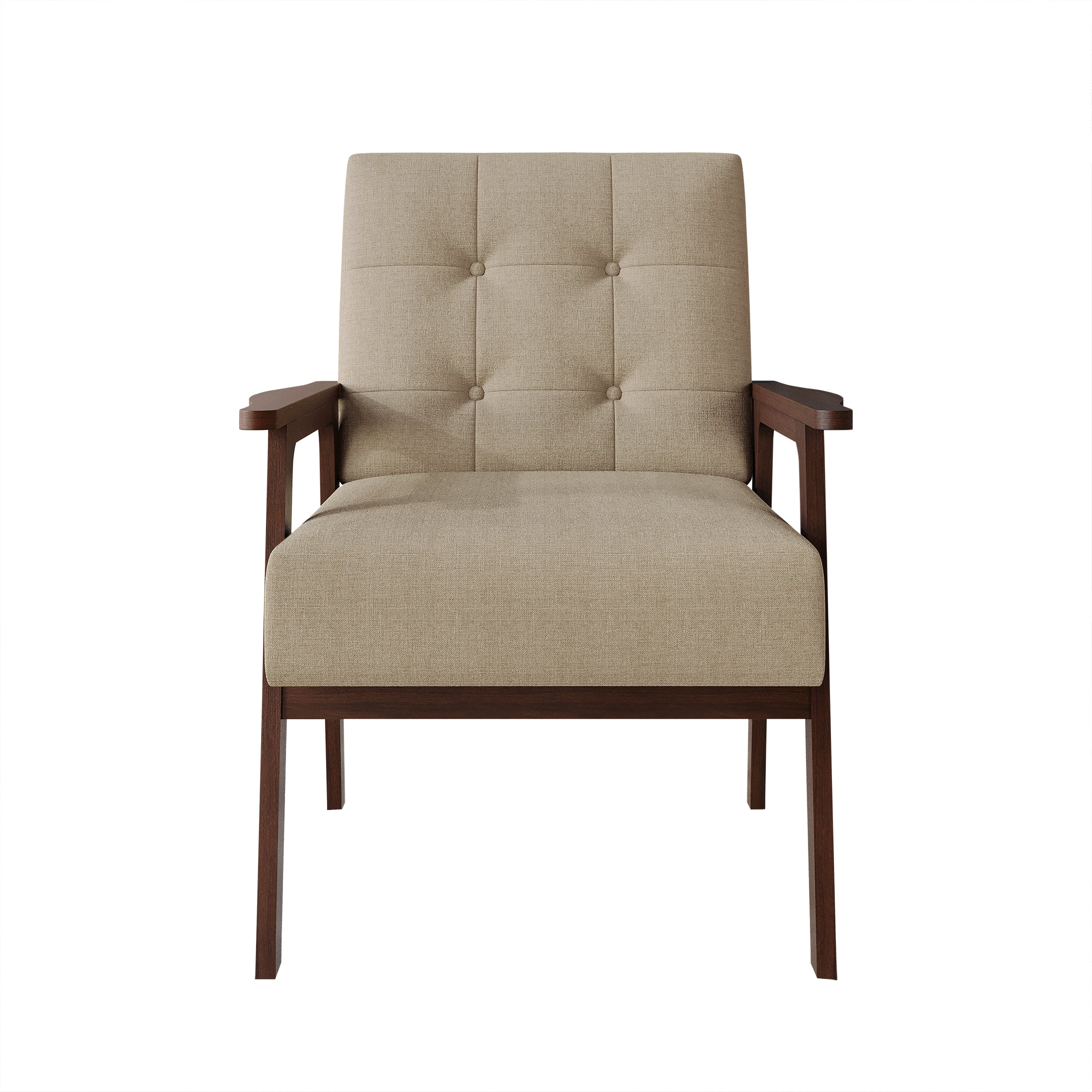 Castle Place Shabby Chic Accent Chair, Beige