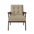 thumbnail image 3 of Castle Place Shabby Chic Accent Chair, Beige, 3 of 10