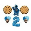 12 PC COOKIE MONSTER 2ND BIRTHDAY Party BaLlOoNs sesame street FREE SHIPPING