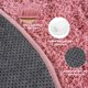 thumbnail image 5 of Alfombra Redonda Quntue Blush para dormitorio de niñas Ultra Suave 150x150 cm, 5 of 9
