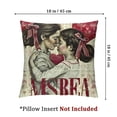 thumbnail image 4 of BANET  Mothers Day Throw Pillow Cushion Cover Pack of 2, Feliz Dia de las Madres Spanish Phrase on Vintage Dotted Backdrop, Zippered Double-Side Digital Print Decor, Magenta Beige 12x12in, 4 of 7