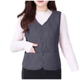 thumbnail image 3 of TaTaai Womens Lightweight Quilted Vest Long Sleeve Solid Color Thermal Slim Fit Puffer Vest for Winter Warmth Layering 1-Pack Gift, 3 of 8