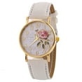 thumbnail image 6 of Top Pet Women Arabic Number Rose Flower Round Dial Faux Leather Band Quartz Wrist Watch, 6 of 7