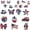 4th of July Decorations - 24 Pcs, variant on 12 Pcs 4th of July Patriotic Ornaments for Tree Wooden Memorial Day Decorations, 2D Red White Blue Hanging Ornament America Star Gnome Wood Cutout Independence Day Decor for Home Tree