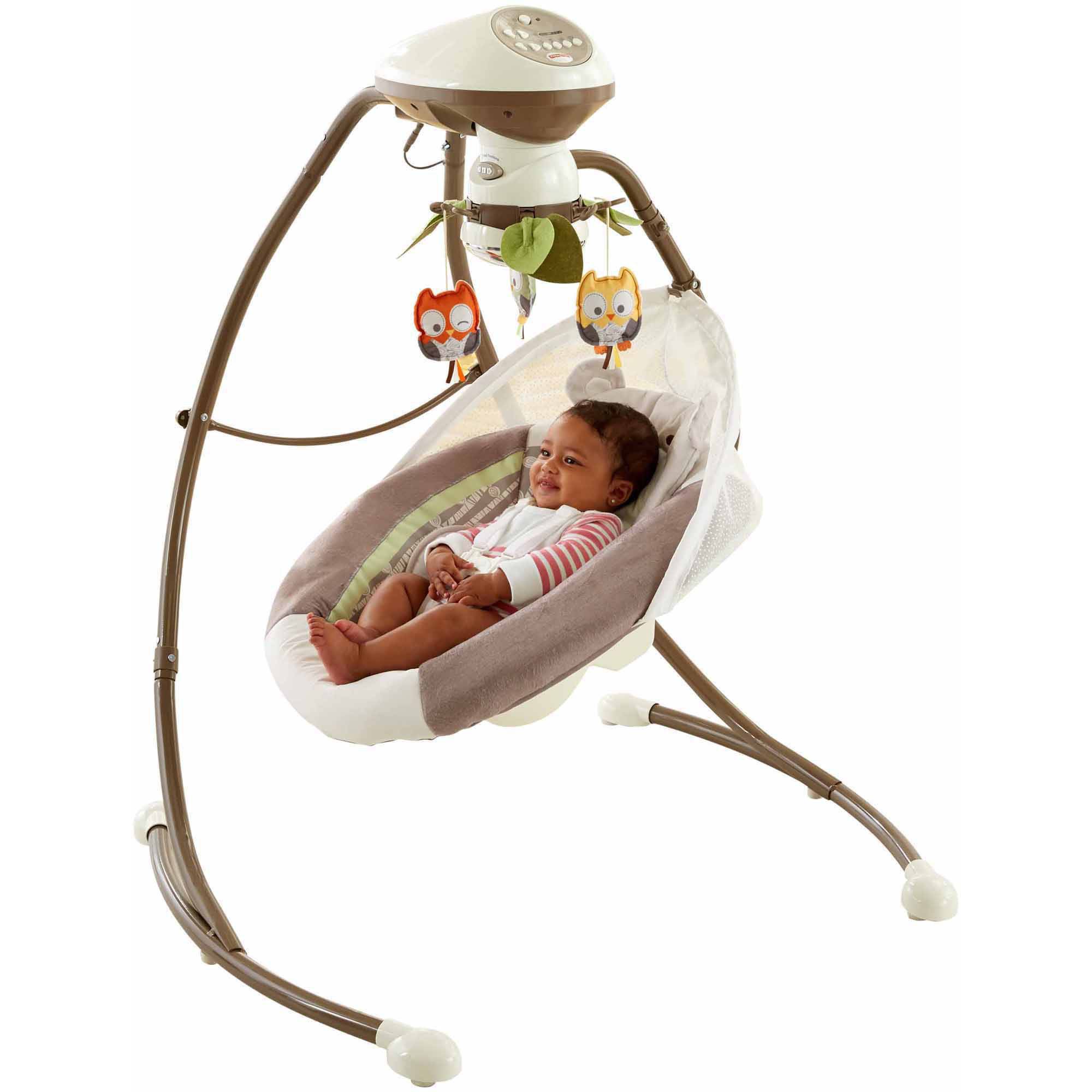 Fisher-Price Cradle 'n Swing with 6-Speeds, My Little Snugabear - image 3 of 13