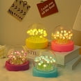 thumbnail image 2 of Luz de noche de tulipán DIY, decoración de muebles hecha a mano, simulación de flores, dormitorio, lámpara de mesa para dormir, regalo para parejas y amigos, 2 of 6