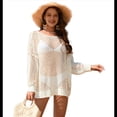 thumbnail image 2 of Pañuelos de Crochet para Mujer, Pareos de Baño Calados, Trajes de Verano Tejidos L, 2 of 10