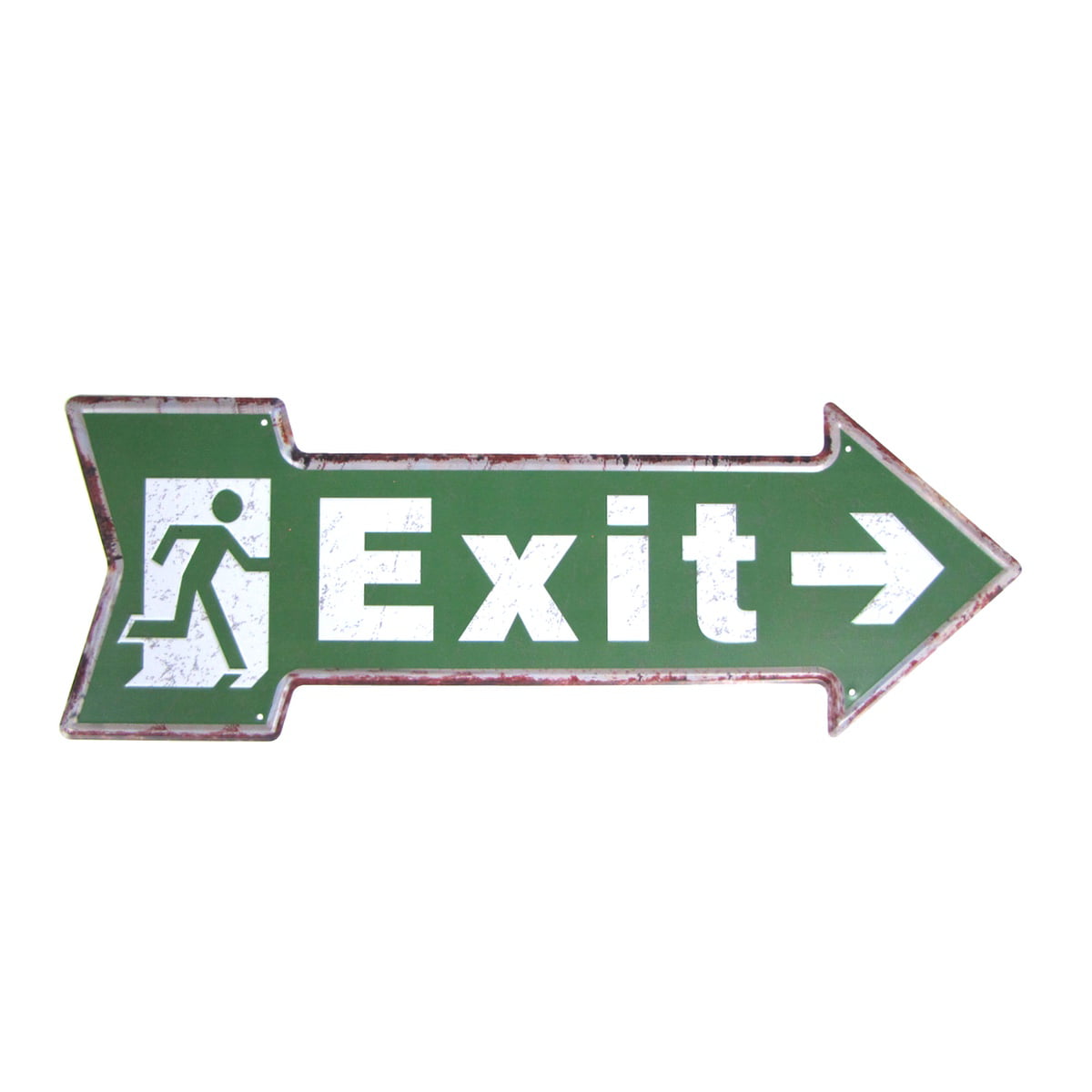 Metal Signs EMERGENCY EXIT Wall Plaques Cafe Pub Hotel Shop Fire Exit Escape