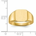 thumbnail image 5 of 14K Yellow Gold Men's Signet Ring Size 10, 5 of 6