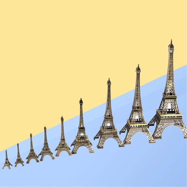 unbranded Metal Torre Eiffel De París En Color Café Para De Escritorio Y Oficina