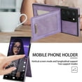 thumbnail image 3 of Back Wallet Case for Samsung Galaxy Note 20 Ultra, RFID Blocking Card Slots Holder Premium PU Leather Protective Cover with Kickstand Magnetic Closure Shockproof Anti-Fingerprint Dustproof Case,Purple, 3 of 6
