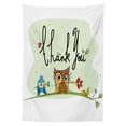 thumbnail image 3 of Ambesonne Animal Tablecloth Rectangular Table Cover, Bird Owl, 60"x84", Green, 3 of 4