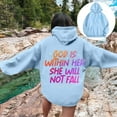 thumbnail image 2 of Women's Hoodies Sweatshirts Long Sleeve Pullover Sweatshirts Oversized Hoodies for Women Sky Blue Hoodies Woman Fall Sweatshirts for Women Daily Wear, 2 of 6