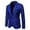 Dark Blue, variant on jjayotai Mens Tops Clearance Men's Casual Fashion Solid Slim Fit Suit Jacket 1 Button Long Sleeves Blazer Suit Business Sport Coat Tops